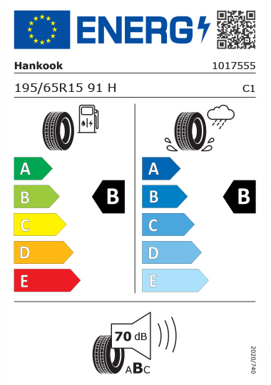 Kia Tyre Label - hankook-1017555-195-65R15